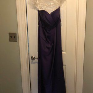 Strapless Bari Jay bridesmaid dress style 548